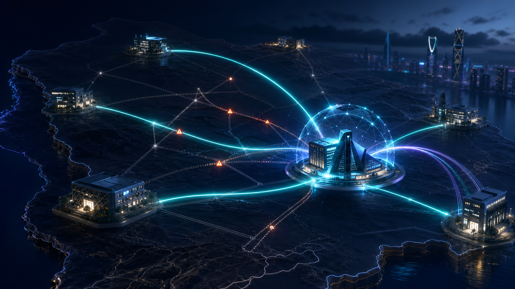 sd wan multi branch network saudi arabia