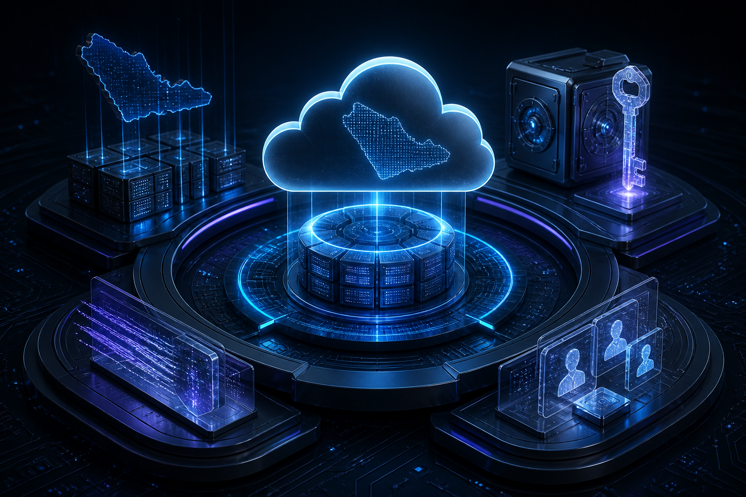 Cloud Architecture for Regulated Saudi Organisations: Residency, Encryption, Logging, and Identity editorial illustration